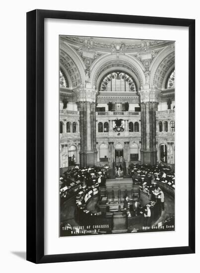 Interior, Library of Congress, Washington D.C.-null-Framed Art Print