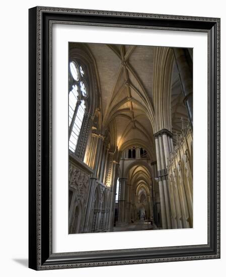 Interior, Lincoln Cathedral, Lincoln, Lincolnshire, England, United Kingdom-Ethel Davies-Framed Photographic Print