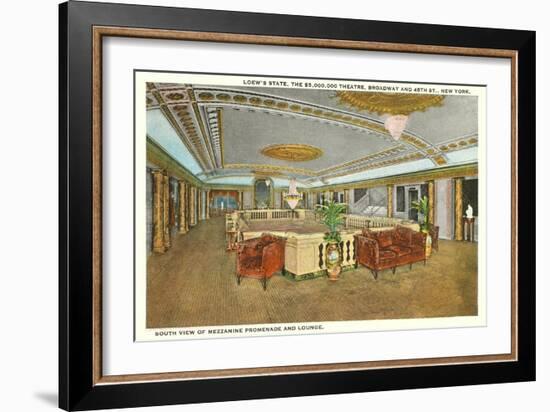 Interior, Loew's Theatre, New York City-null-Framed Art Print