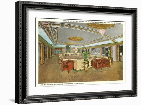 Interior, Loew's Theatre, New York City-null-Framed Art Print