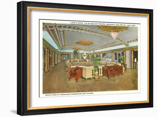 Interior, Loew's Theatre, New York City-null-Framed Art Print