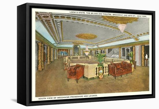 Interior, Loew's Theatre, New York City-null-Framed Stretched Canvas