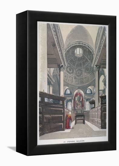 Interior Looking East, Church of St Stephen Walbrook, City of London, 1845-null-Framed Premier Image Canvas