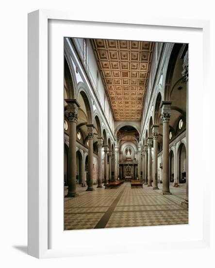 Interior Looking Towards the Apse-Filippo Brunelleschi-Framed Giclee Print