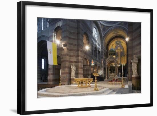 Interior, Marseille Cathedral-null-Framed Giclee Print