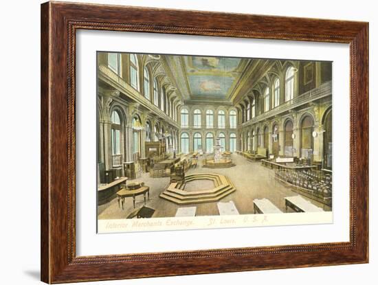 Interior, Merchants Exchange, St. Louis, Missouri-null-Framed Premium Giclee Print