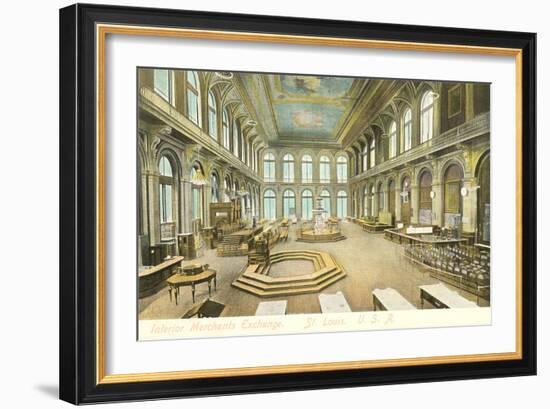 Interior, Merchants Exchange, St. Louis, Missouri-null-Framed Premium Giclee Print