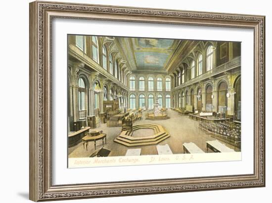 Interior, Merchants Exchange, St. Louis, Missouri-null-Framed Art Print