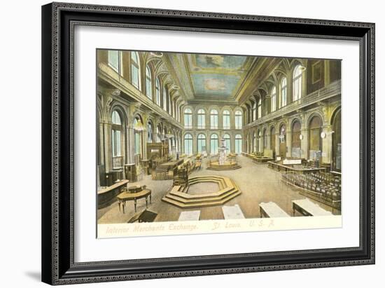 Interior, Merchants Exchange, St. Louis, Missouri-null-Framed Art Print