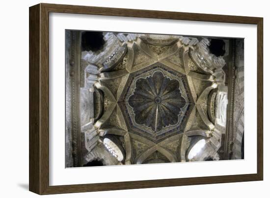 Interior Mihrab Dome at the Great Mosque, Cordoba, Spain, 11th C-null-Framed Premium Photographic Print