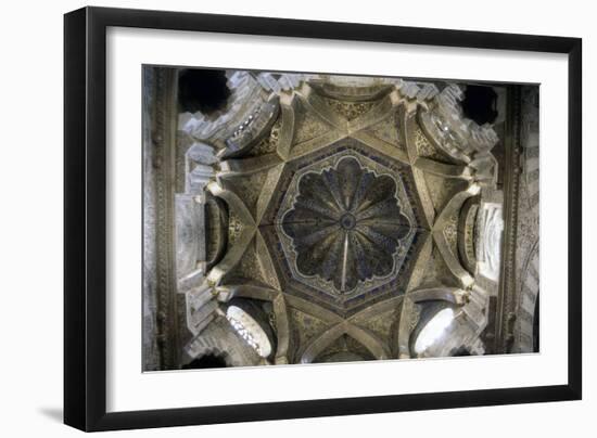 Interior Mihrab Dome at the Great Mosque, Cordoba, Spain, 11th C-null-Framed Premium Photographic Print