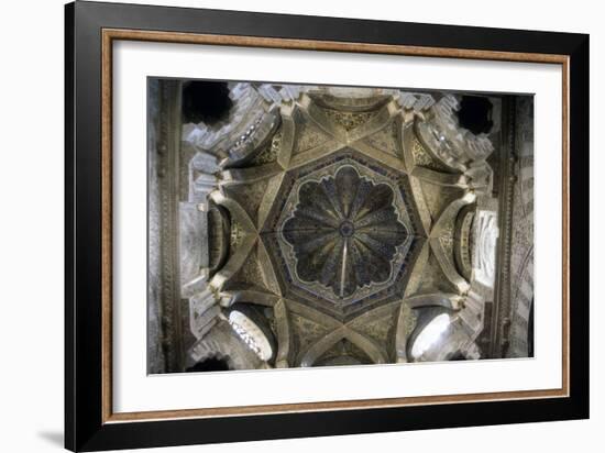 Interior Mihrab Dome at the Great Mosque, Cordoba, Spain, 11th C-null-Framed Premium Photographic Print