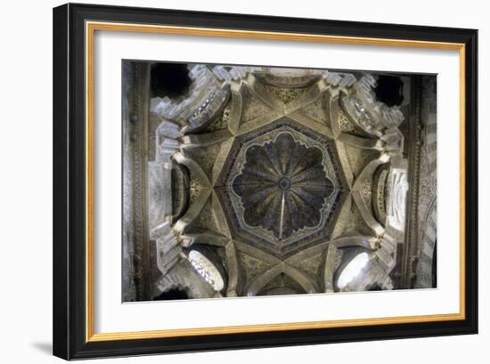 Interior Mihrab Dome at the Great Mosque, Cordoba, Spain, 11th C-null-Framed Premium Photographic Print