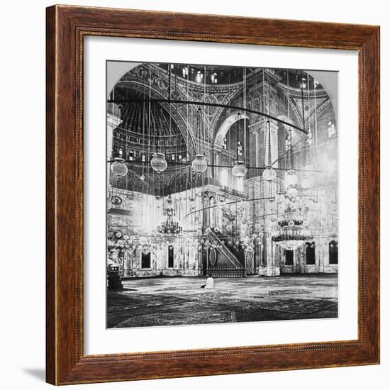 Interior, Mosque of Muhammad Ali, Cairo, Egypt, 1899-BL Singley-Framed Photographic Print