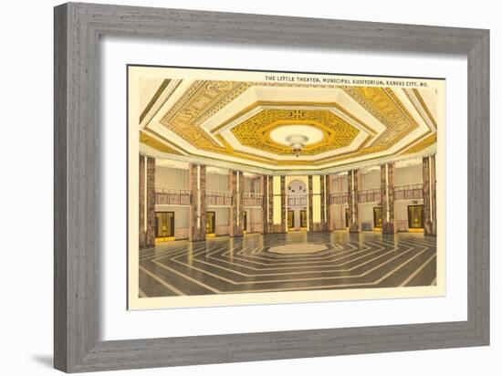 Interior, Municipal Auditorium, Kansas City, Missouri-null-Framed Art Print