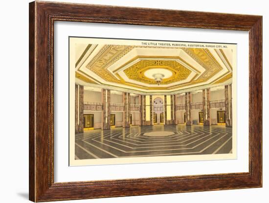 Interior, Municipal Auditorium, Kansas City, Missouri-null-Framed Art Print