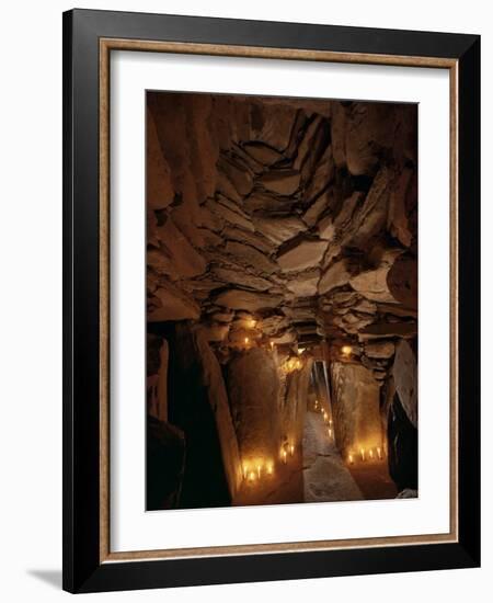 Interior, Newgrange, County Meath, Republic of Ireland (Eire)-Adam Woolfitt-Framed Photographic Print