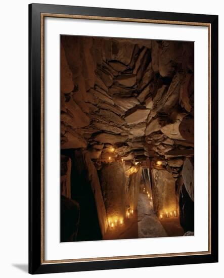 Interior, Newgrange, County Meath, Republic of Ireland (Eire)-Adam Woolfitt-Framed Photographic Print