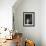 Interior North Nave Aisle with Priest Walking Away, Vezelay Abbey, UNESCO World Heritage Site, Veze-Nick Servian-Framed Photographic Print displayed on a wall