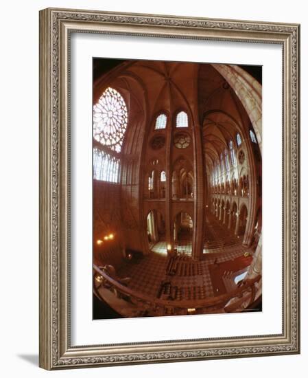 Interior, Notre Dame, Paris, France-Adam Woolfitt-Framed Photographic Print