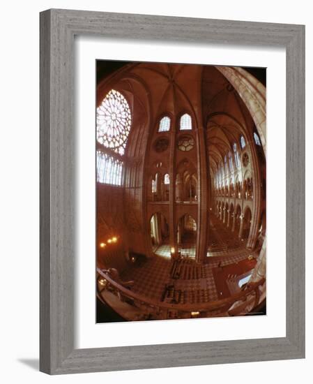 Interior, Notre Dame, Paris, France-Adam Woolfitt-Framed Photographic Print