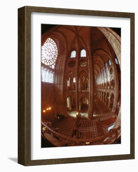 Interior, Notre Dame, Paris, France-Adam Woolfitt-Framed Photographic Print