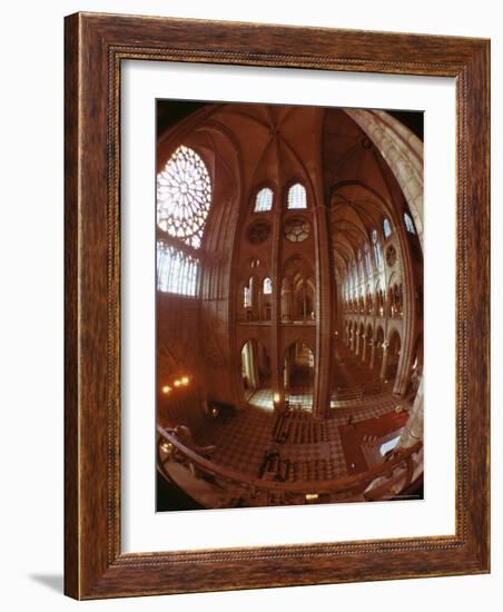 Interior, Notre Dame, Paris, France-Adam Woolfitt-Framed Photographic Print