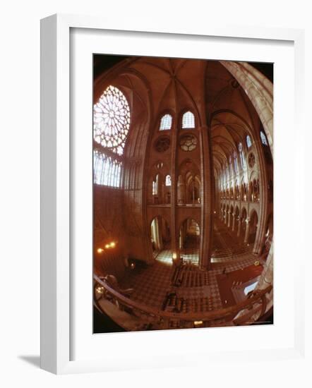 Interior, Notre Dame, Paris, France-Adam Woolfitt-Framed Photographic Print