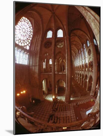 Interior, Notre Dame, Paris, France-Adam Woolfitt-Mounted Photographic Print