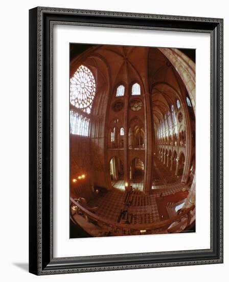 Interior, Notre Dame, Paris, France-Adam Woolfitt-Framed Photographic Print