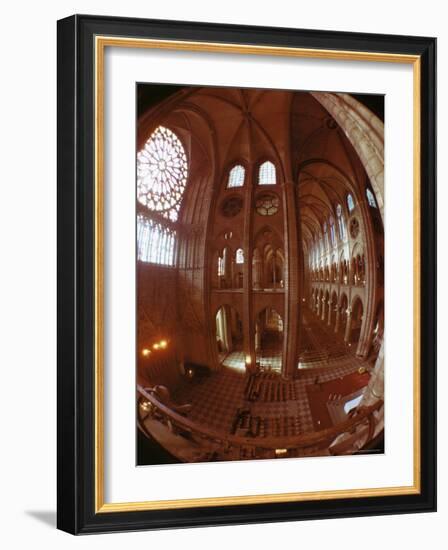 Interior, Notre Dame, Paris, France-Adam Woolfitt-Framed Photographic Print