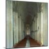 Interior of 12th Century Romanesque Church, Cunault in Anjou, Pays De La Loire, France-Tony Gervis-Mounted Photographic Print
