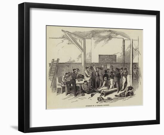 Interior of a Barrack Canteen-null-Framed Giclee Print