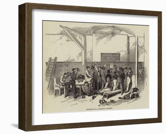 Interior of a Barrack Canteen-null-Framed Giclee Print