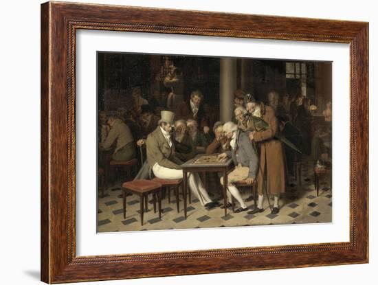 Interior of a Café (La Partie De Dames Au Café Lamblin Au Palais-Roya)-Louis-Léopold Boilly-Framed Giclee Print