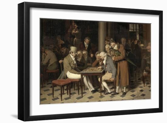 Interior of a Café (La Partie De Dames Au Café Lamblin Au Palais-Roya)-Louis-Léopold Boilly-Framed Giclee Print