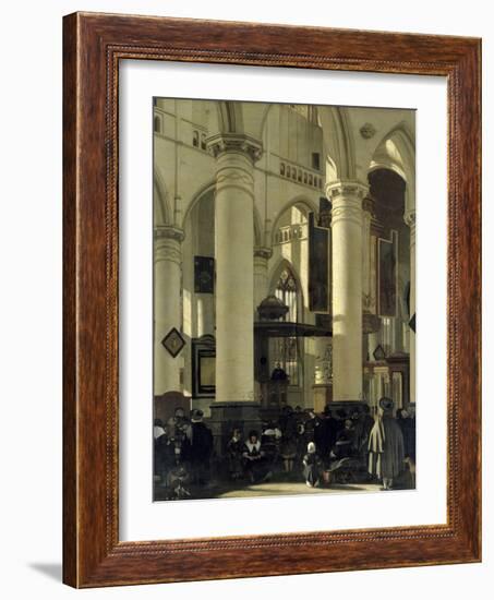 Interior of a Church-Emanuel de Witte-Framed Giclee Print