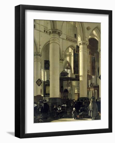 Interior of a Church-Emanuel de Witte-Framed Giclee Print