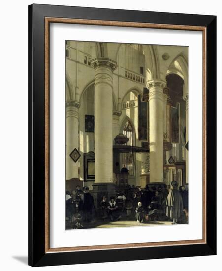 Interior of a Church-Emanuel de Witte-Framed Giclee Print