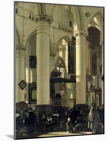 Interior of a Church-Emanuel de Witte-Mounted Giclee Print