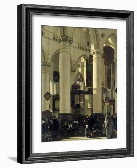 Interior of a Church-Emanuel de Witte-Framed Giclee Print