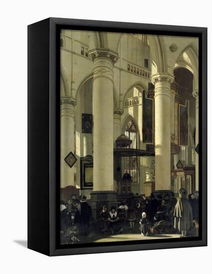 Interior of a Church-Emanuel de Witte-Framed Premier Image Canvas