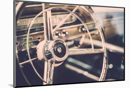 Interior of a Classic American Car-NejroN Photo-Mounted Photographic Print