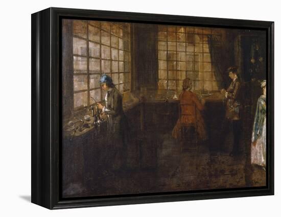 Interior of a Clockmaker's Shop (Detail)-Anonymous Anonymous-Framed Premier Image Canvas