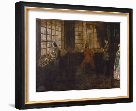 Interior of a Clockmaker's Shop (Detail)-Anonymous Anonymous-Framed Giclee Print