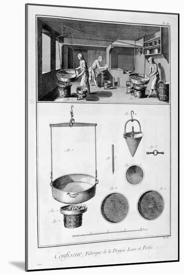 Interior of a Confectioner, 1751-1777-Denis Diderot-Mounted Giclee Print