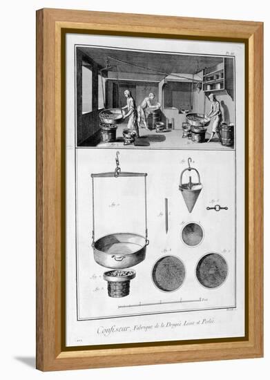 Interior of a Confectioner, 1751-1777-Denis Diderot-Framed Premier Image Canvas