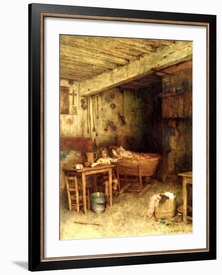 Interior of a Cottage-Alexei Alexevich Harlamoff-Framed Giclee Print