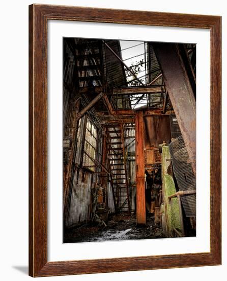 Interior of a Derelict Industrial Building-Cristina Carra Caso-Framed Photographic Print