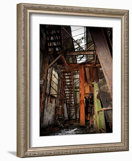 Interior of a Derelict Industrial Building-Cristina Carra Caso-Framed Photographic Print